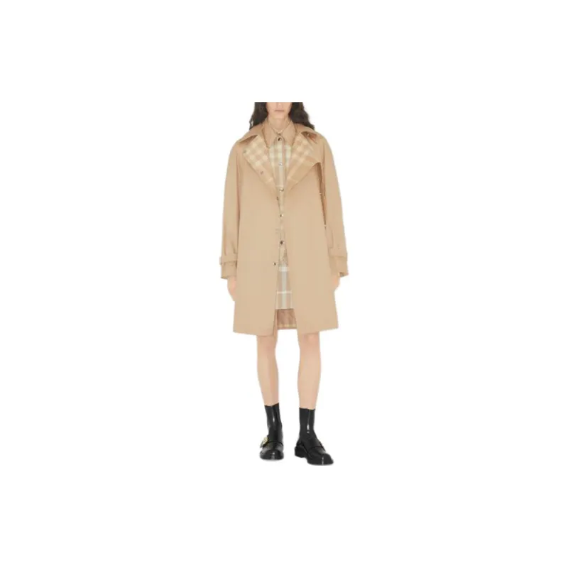 Burberry SS23 Coats Women's Khaki-2
