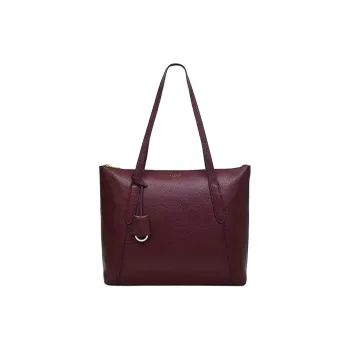 RADLEY Cow Leather Tote Bag Shopping Bag Handbag Shoulder Bag Large Size Women's Red Brown