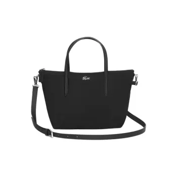 LACOSTE Polyamide Tote Bag Shopping Bag Shoulder Bag Crossbody Bag Handbag Women's Black