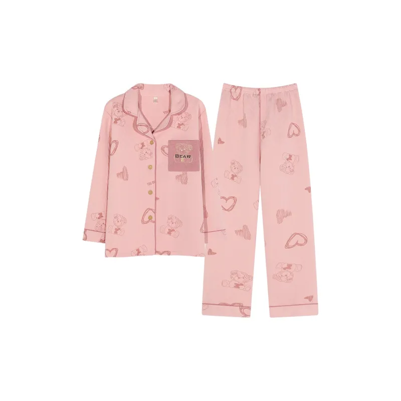 Mulong Family Pajama Set Women's Pink-0
