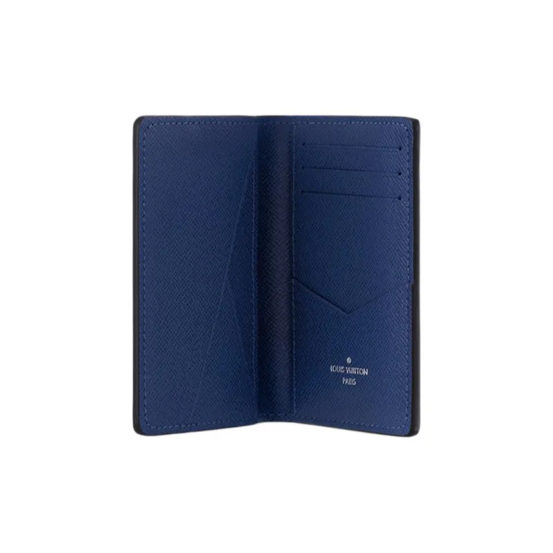 LOUIS VUITTON Pocket Organizer Navy Blue-3