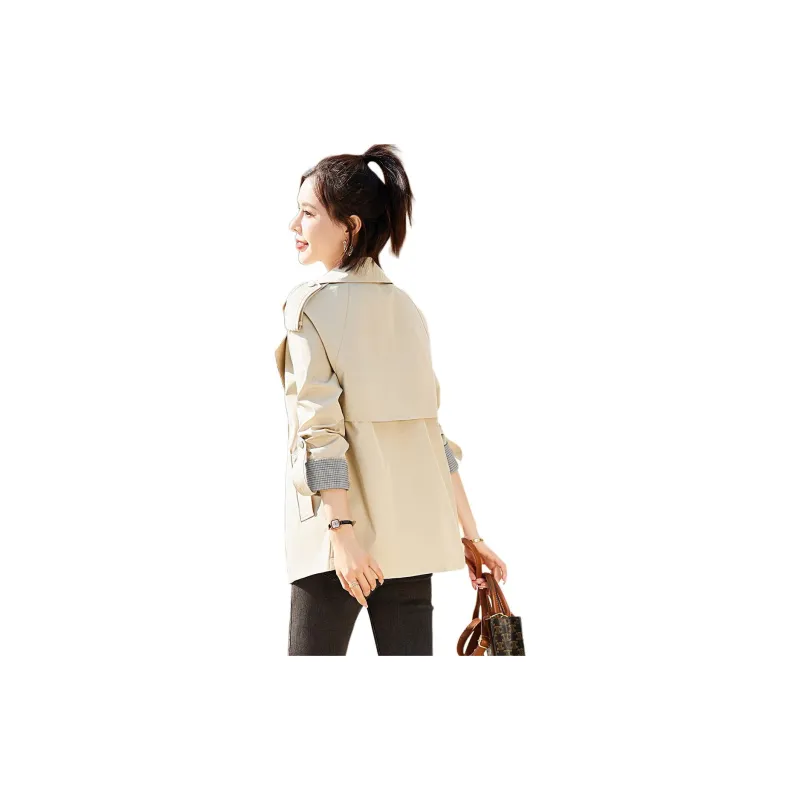 Mo Han Yi Mei Trench Coat Women's Khaki-1
