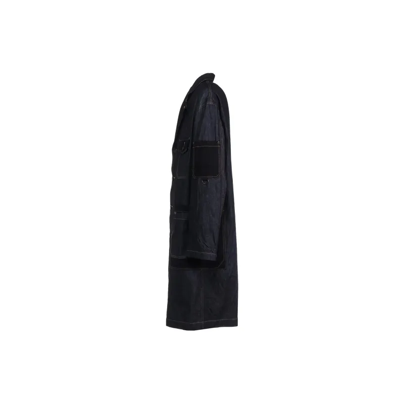 Yohji Yamamoto S'YTE FW24 Coat Unisex Indigo-3