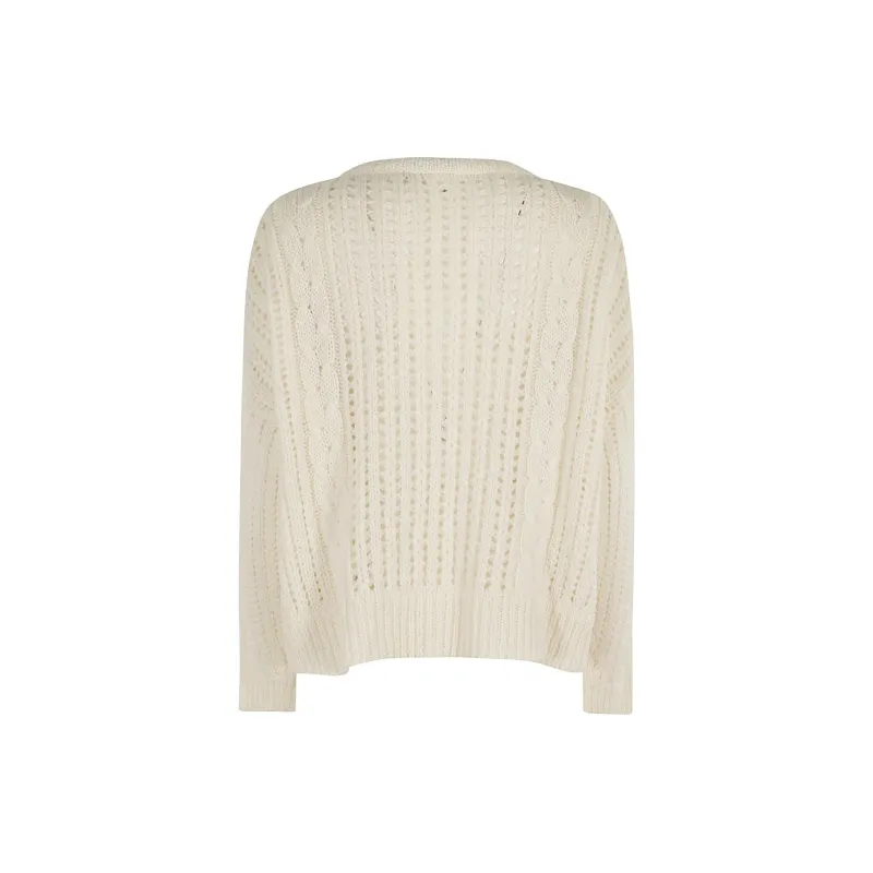 WEEKEND MaxMara Crewneck Crochet Jumper-1