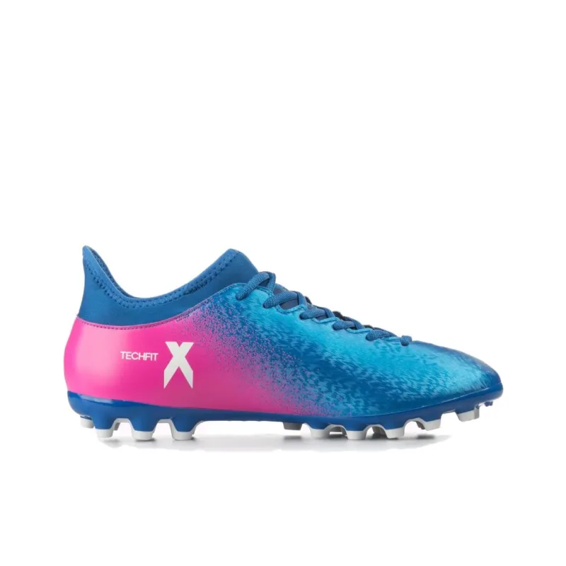 Adidas AG Rubber Short Studs Anti Slip Wear Resistant Soccer Shoes Men's Blue Pink-1