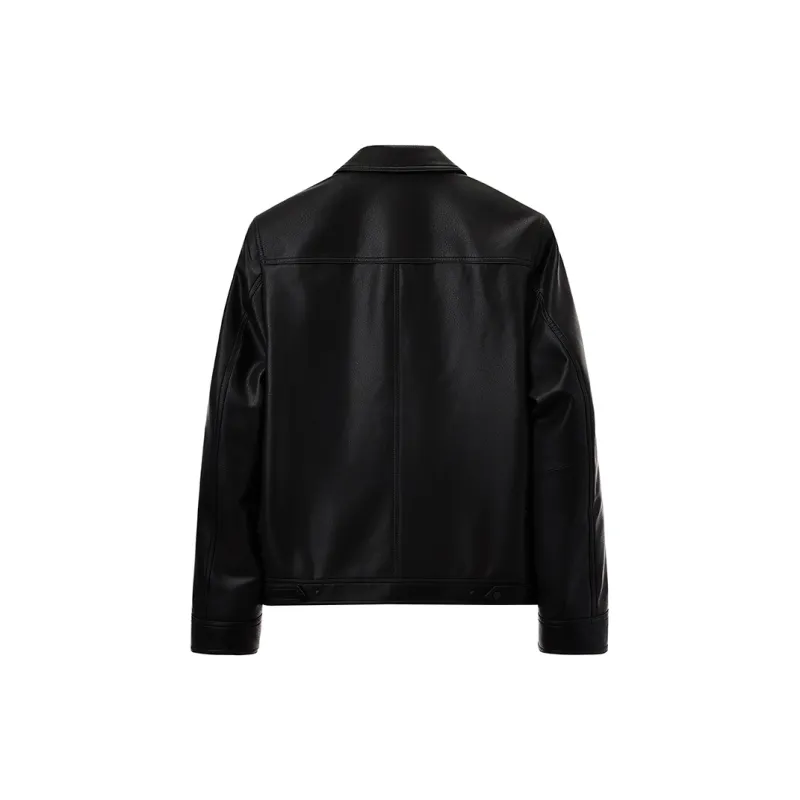 SINBOS Leather Jacket Men's Smoke Ink-1