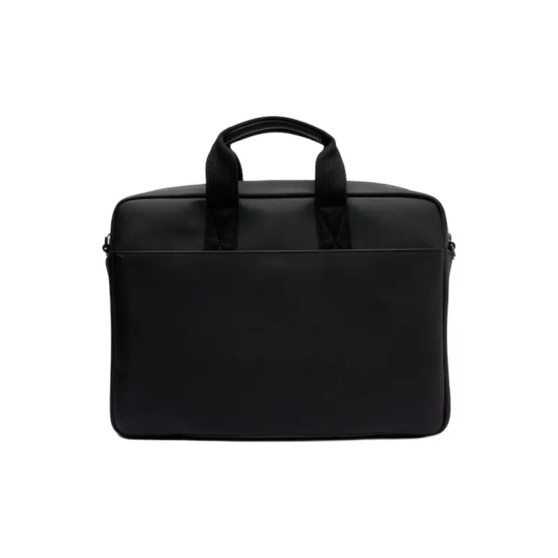 LACOSTE Polyurethane Laptop Bag Shoulder Bag Crossbody Bag Handbag Men's Black-2