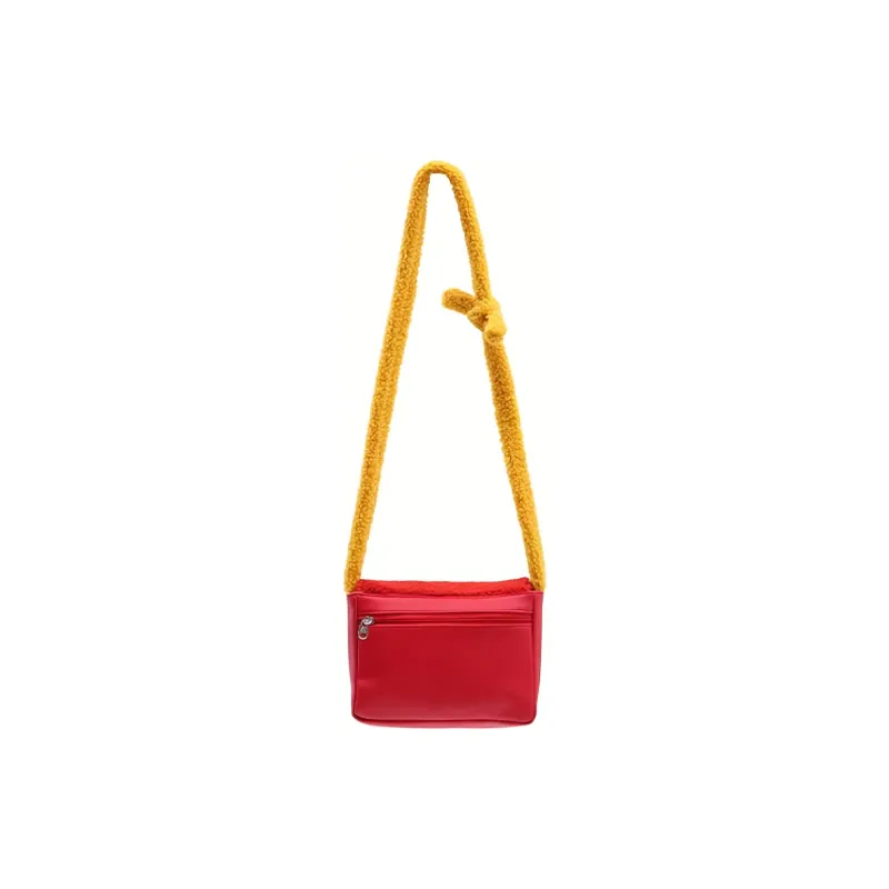 DANGEROUSPEOPLE PU Handbag, Shoulder Bag, Crossbody Bag Regular Women's Red-2