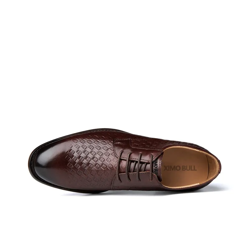 XIMO BULL Dress Shoes Men Low Top Black-13