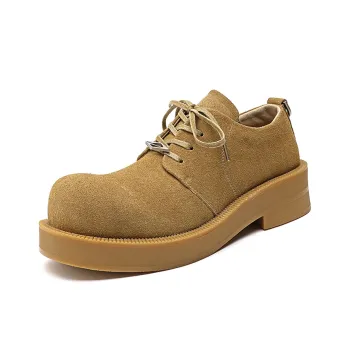 V ZERO FIVE Big Head Shoes Derby Shoes Casual Shoes Men's Yellow Japanese And Korean Style Fashion Trend