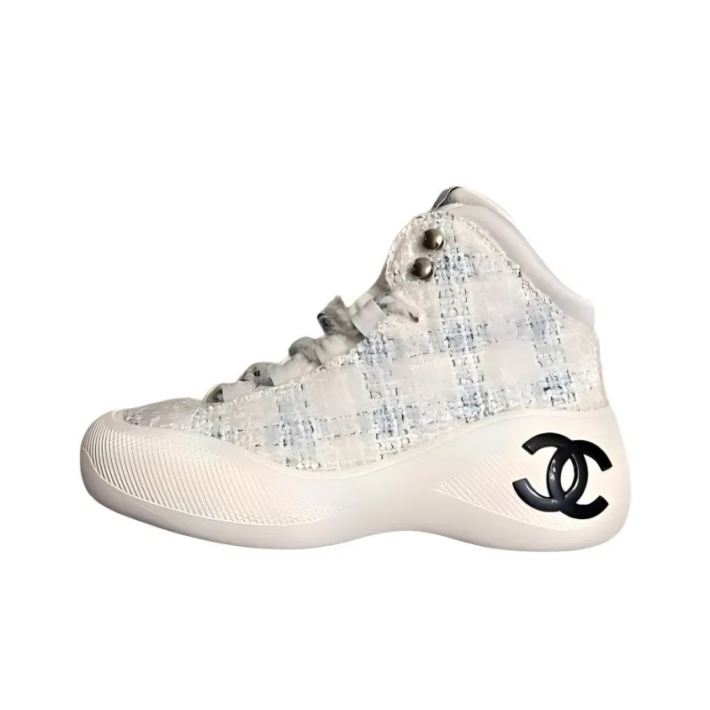 CHANEL 22N Cushioning, Wear Resistant High Top Casual Shoes Women's Beige-0