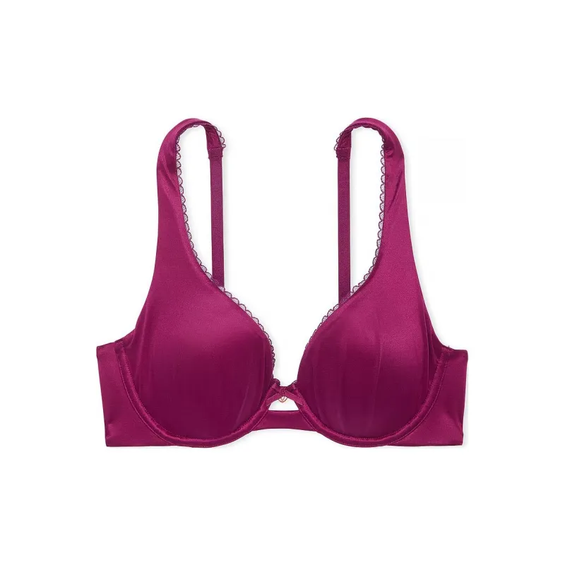 Victoria's Secret Body By The Fabulous By Invisible Lift Full-Coverage/PR Bra Women's Plum Red-0