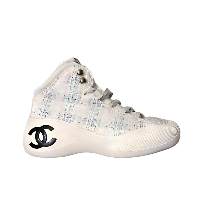CHANEL 22N Cushioning, Wear Resistant High Top Casual Shoes Women's Beige-1
