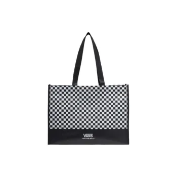 Vans Polypropylene Tote Bag Shopping Bag Handbag Men's Black & White