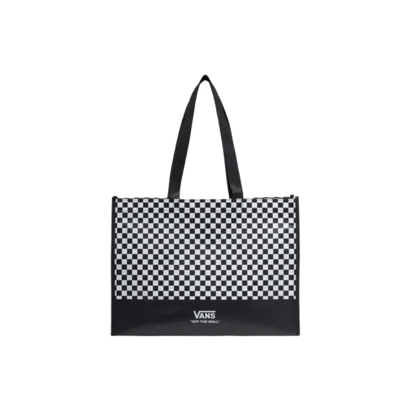 Vans Polypropylene Tote Bag Shopping Bag Handbag Men's Black & White-0