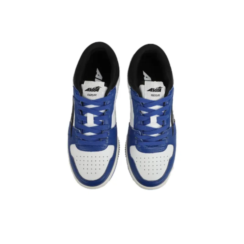 AVIA 825R Series Slip Resistant Coverage Low Top Skateboard Shoes Unisex White Blue Black-1