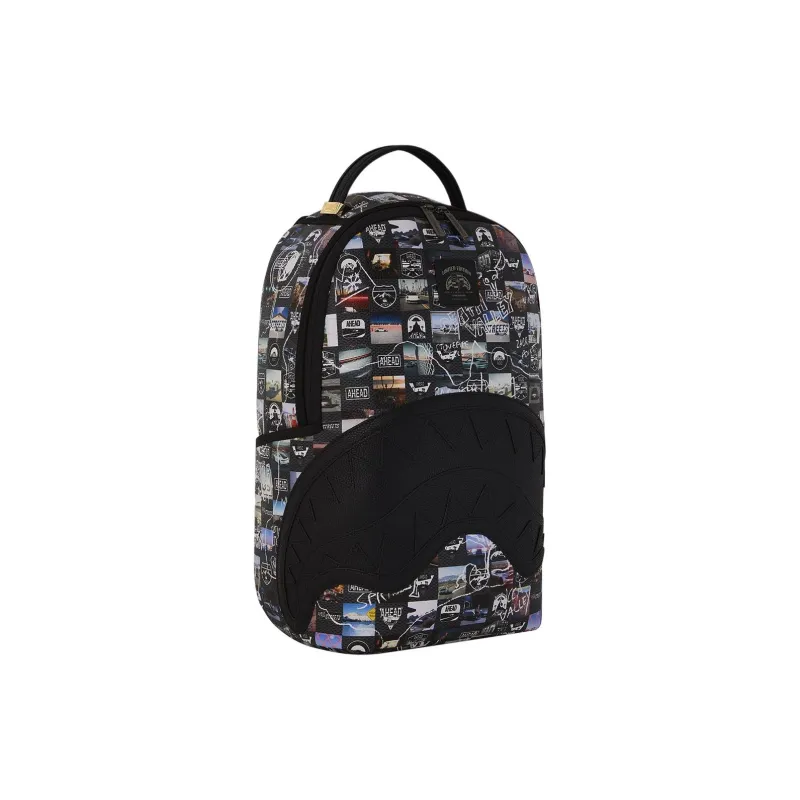 SPRAYGROUND Porsche Collaboration PVC Backpack Unisex Black-1