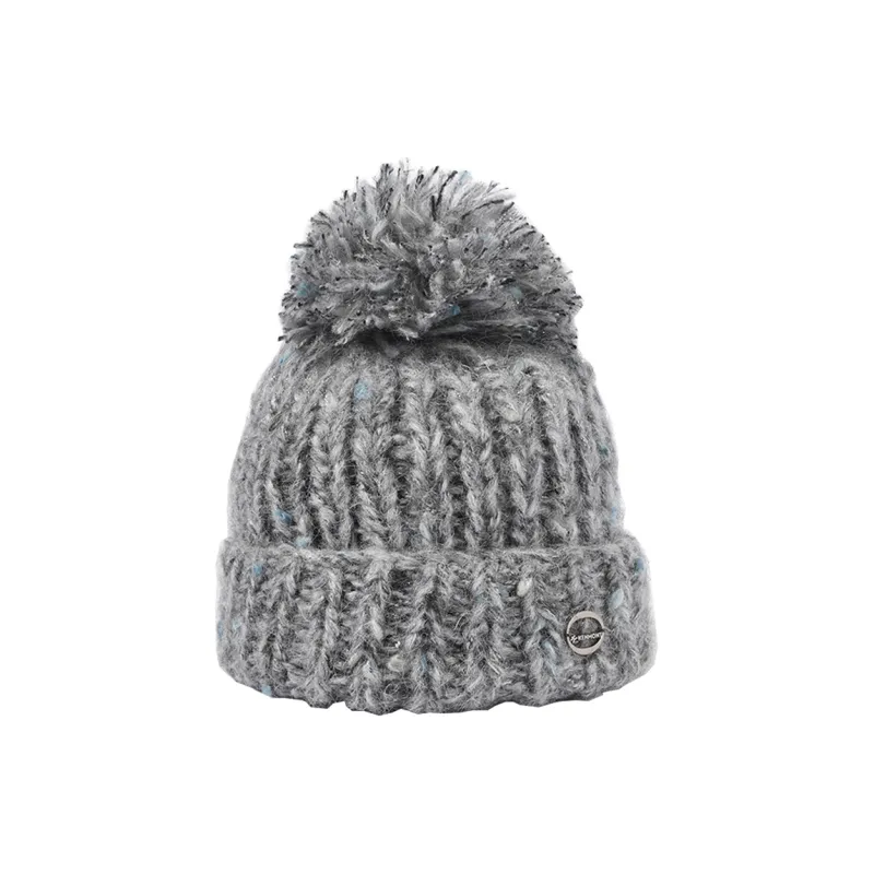 KENMONT Wool Blend Beanies Women's Black/Gray/White-1