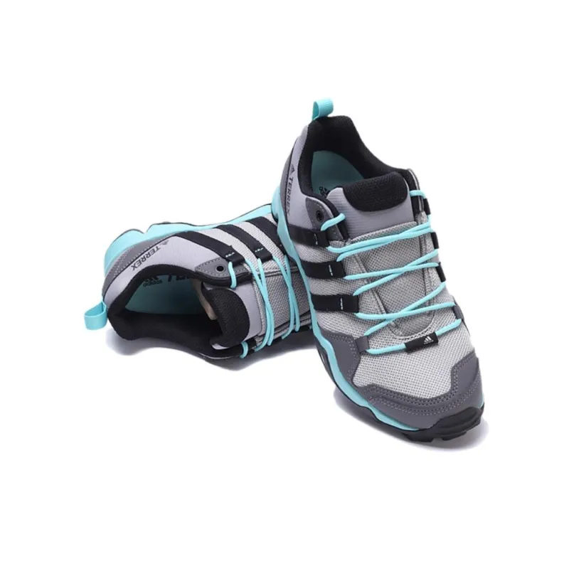 Adidas Terrex Ax2r Anti Slip Wear Resistant Mid Top Hiking Shoes Women's Gray-2