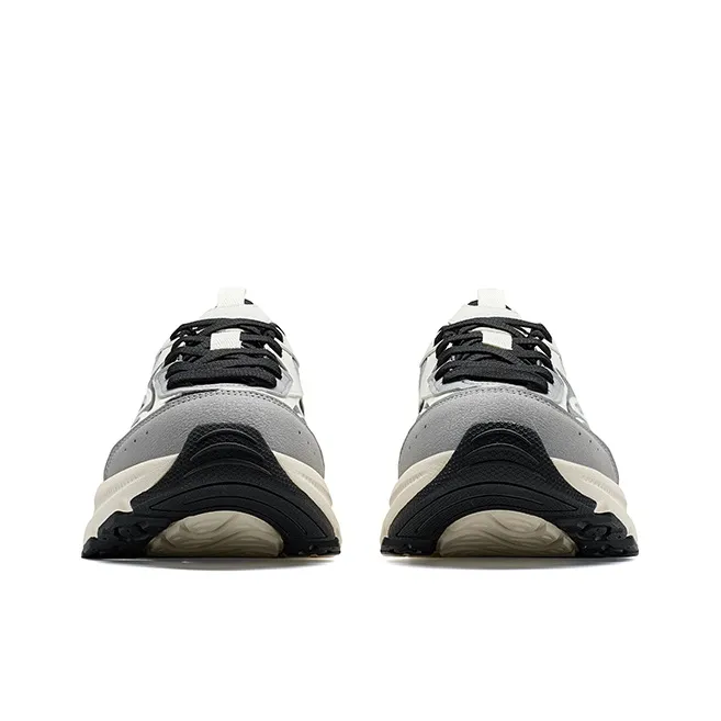 XTEP Height Increasing Coverage Low Top Chunky Sneakers Men's Elegant Gray/Light Gray/Black-5