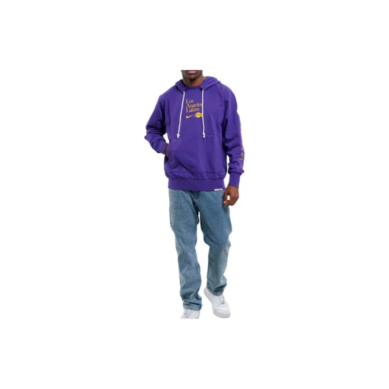 Nike Los Angeles Lakers Standard Issue Courtside Men's Nike Dri FIT Nba Hoodie-2