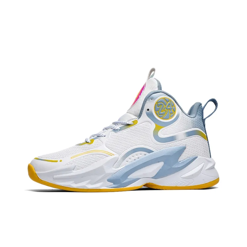 Wooden Rabbit Anti Slip Wear Resistant Mid Top Basketball Shoes Unisex-9