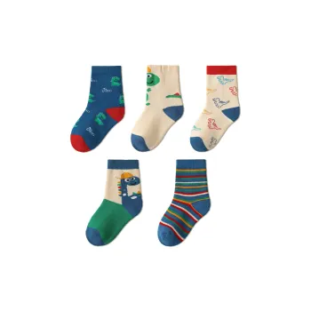 Lanza Mid Calf Socks Men's 5 Pack Mixed Color