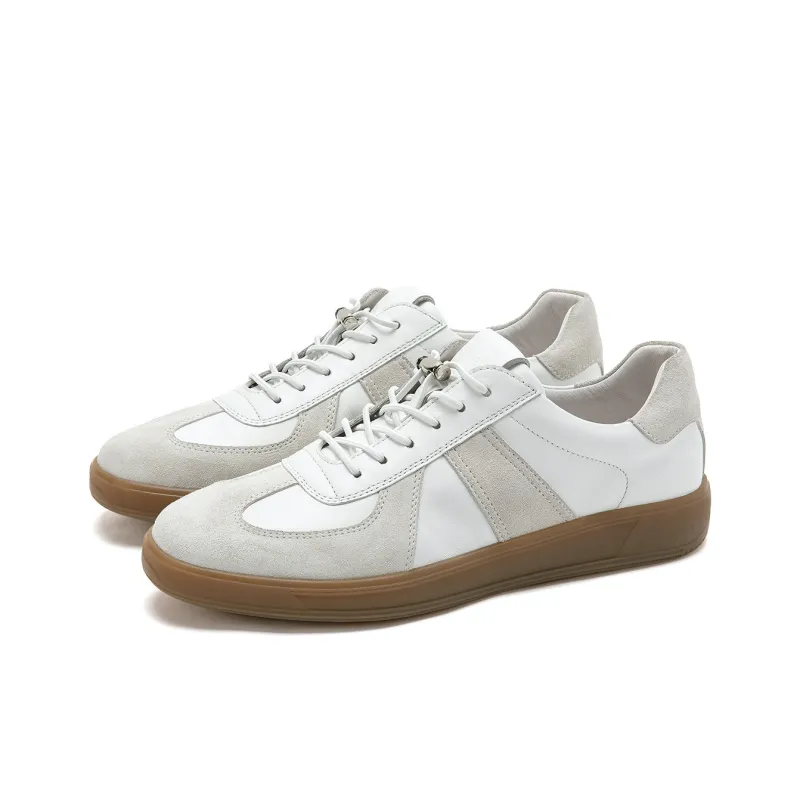Satchi Low Top Skateboard Shoes Men's White Gray-1