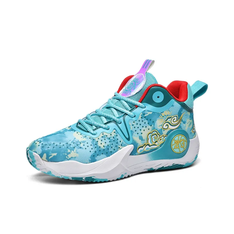 Wooden Rabbit Anti Slip Wear Resistant Mid Top Basketball Shoes Unisex-11