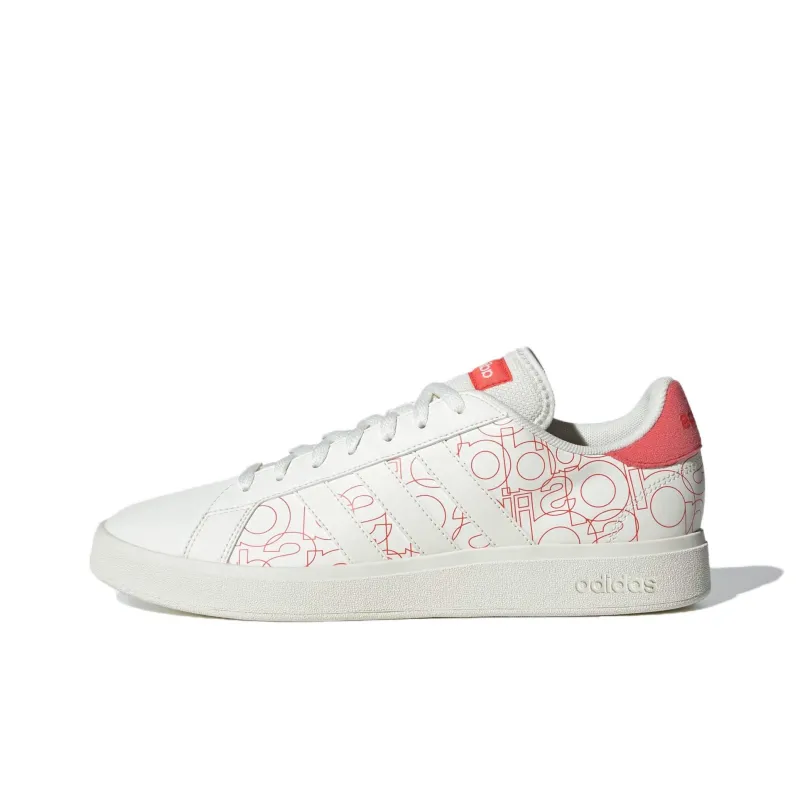 Adidas Grand Court Base 2.0 Anti-Slip Wear-Resistant Low-Top Skateboard Shoes Men's White-0