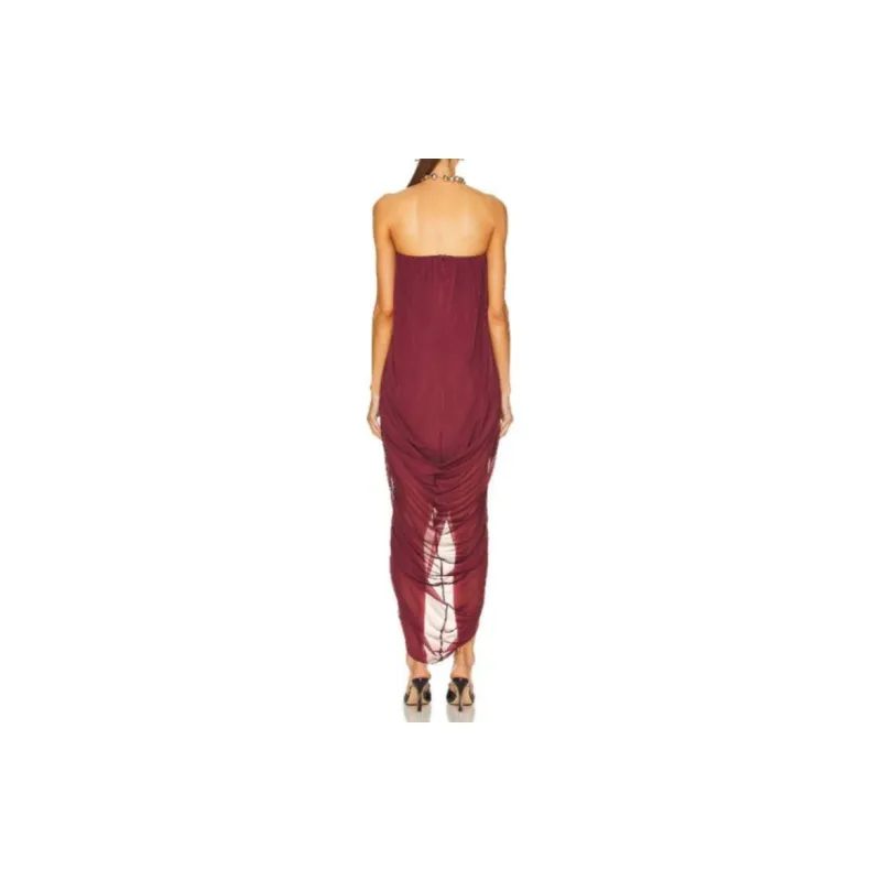 Burberry Sleeveless Dress Women's Red-1