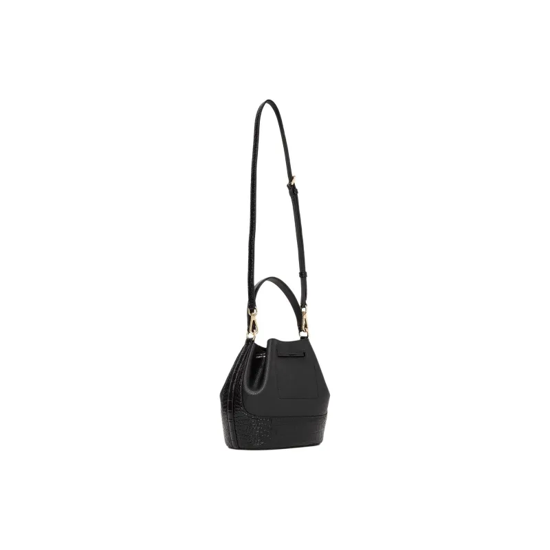 MICHAEL KORS Cow Leather Bucket Bags Shoulder Bag Crossbody Bag Handbag Medium Size Women's Black-1