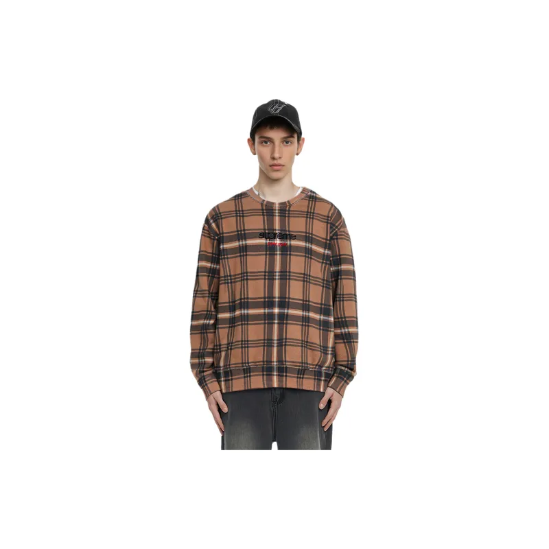 Supreme Plaid Crewneck-4