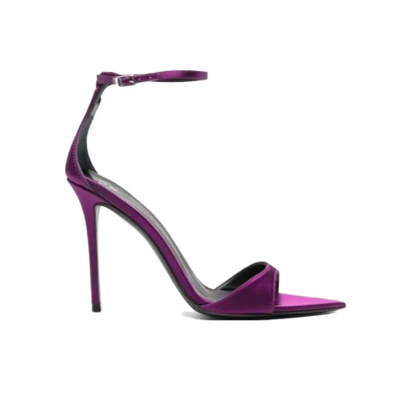 Giuseppe Zanotti 105mm Pointed toe Satin Pumps-1