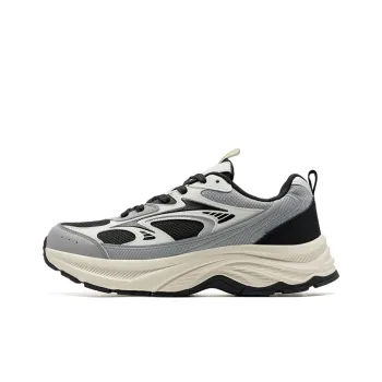 XTEP Height Increasing Coverage Low Top Chunky Sneakers Men's Elegant Gray/Light Gray/Black