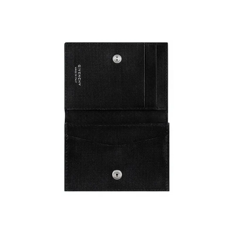 Givenchy 4G Calfskin Card Holder Men's Black-3