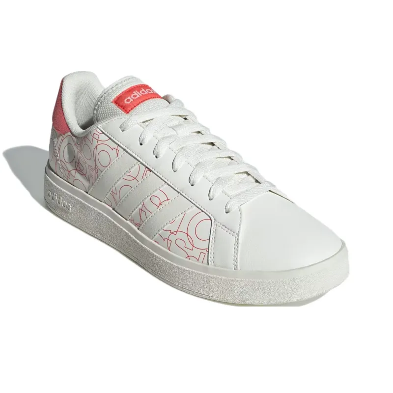 Adidas Grand Court Base 2.0 Anti-Slip Wear-Resistant Low-Top Skateboard Shoes Men's White-2