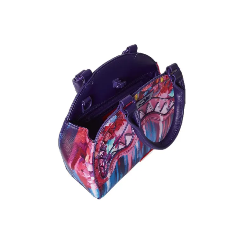 SPRAYGROUND PVC Shoulder Bag Crossbody Bag Handbag Women's Red Purple-4