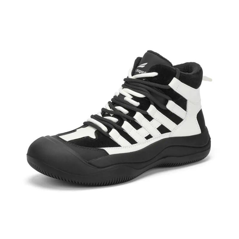 RED DRAGONFLY High Top Shoes Lightweight And Breathable High Top Casual Shoes Women's Grey White Black-8
