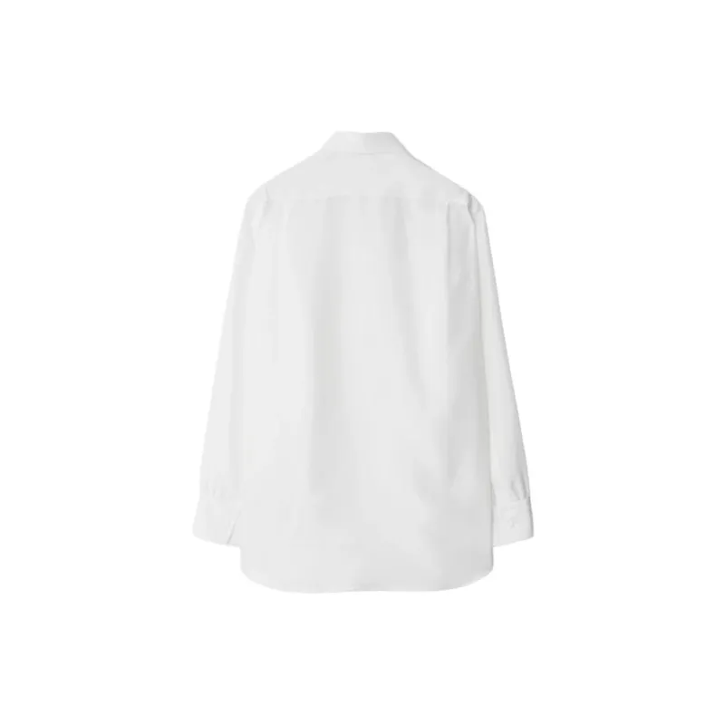 Burberry Shoulder Button Silk Shirt Grain-1