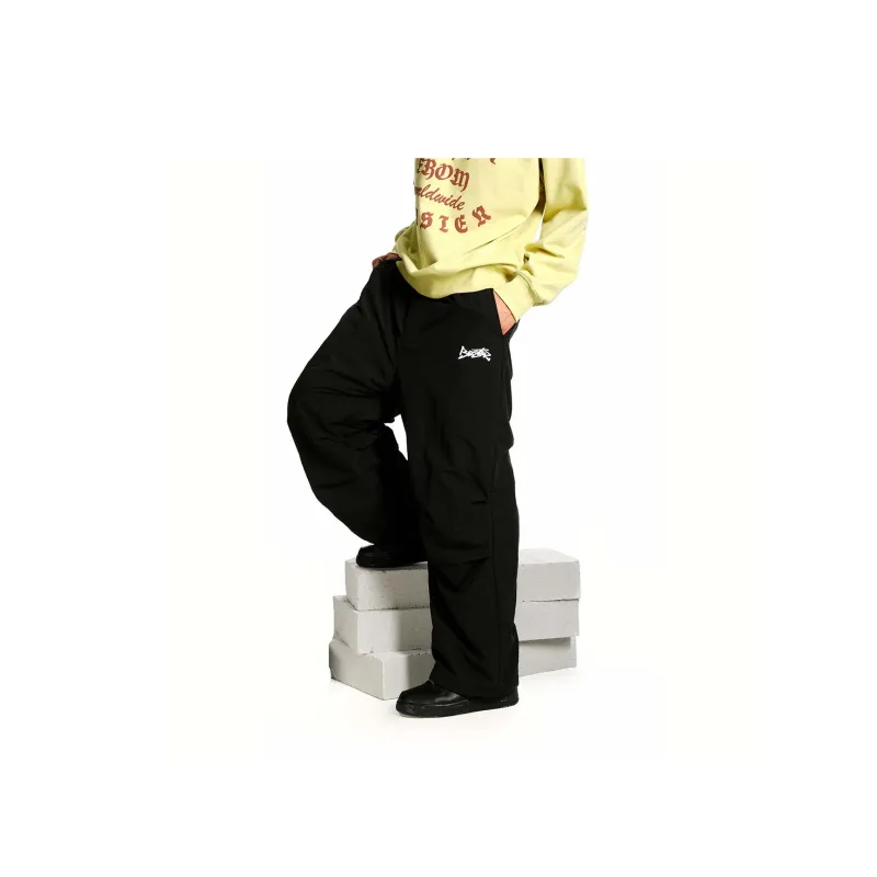 BEASTER Casual Pants Unisex Black-3