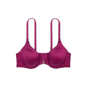 Victoria's Secret Body By Adaptive Lightly Lined Front-Close Full-Coverage/PR Bra Women's Plum Red