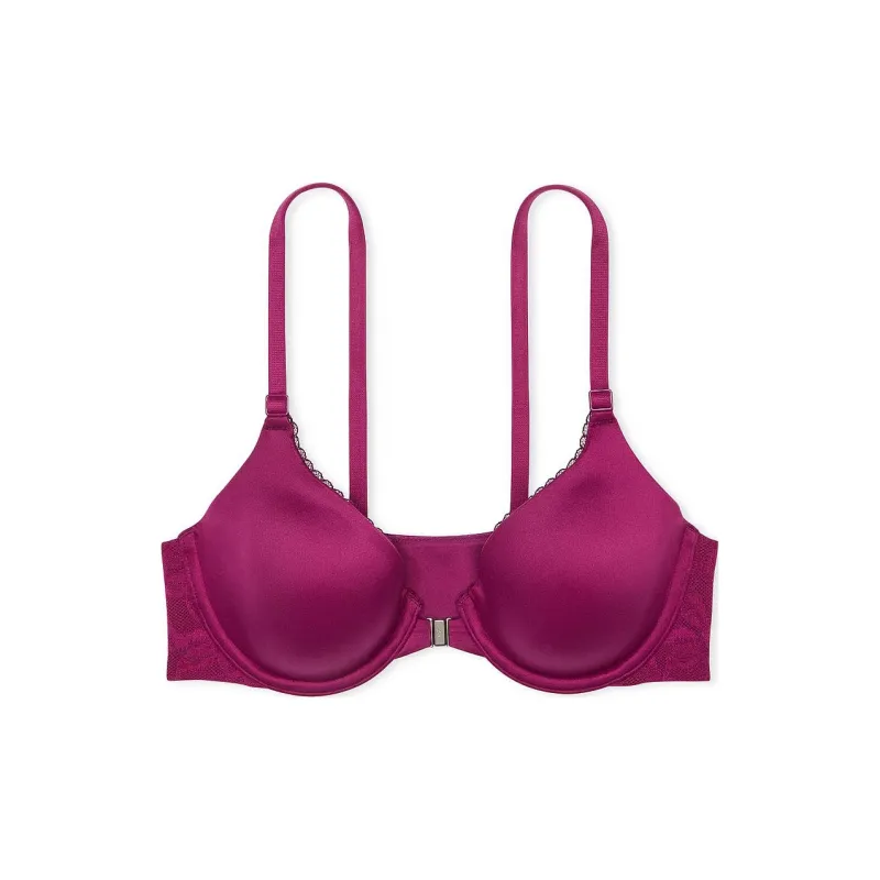 Victoria's Secret Body By Adaptive Lightly Lined Front-Close Full-Coverage/PR Bra Women's Plum Red-0