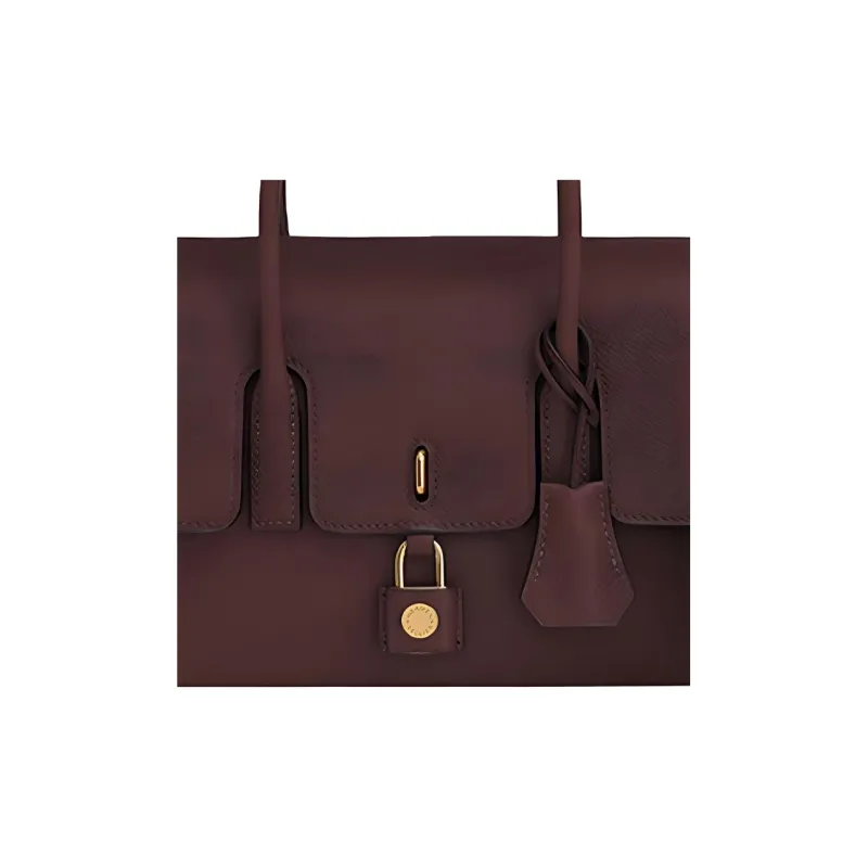 HERMES New Drag 22 Evercolor Calfskin Saddle Bag Handbag Shoulder Bag Crossbody Bag Women's 0G Rouge Sellier Saddle Red-3