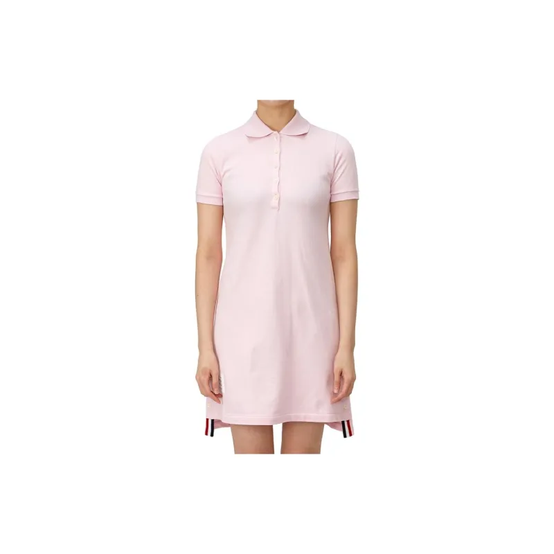 THOM BROWNE· Short Sleeved Dress Women's Pink-2