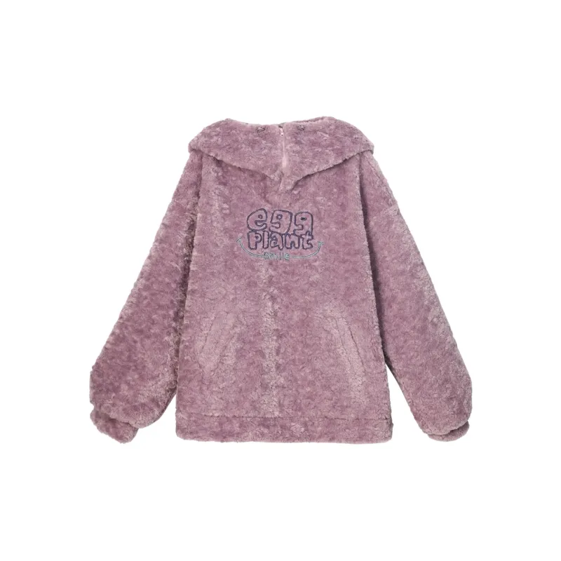 Snbl Eggplant Round Sweatshirt Women's Purple-1