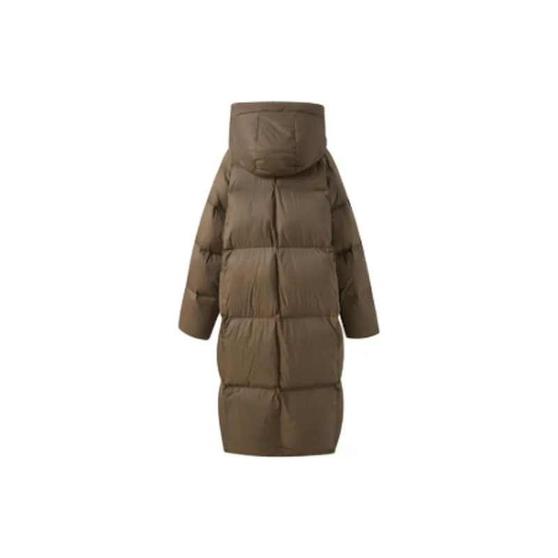 3COLOUR Down Jacket Women's Coffee-1