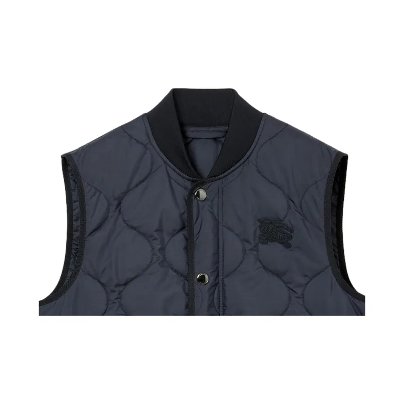 Burberry SS23 Vest Men's Smoky Marine Blue-4