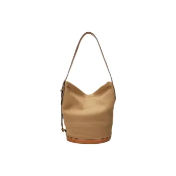 Polo Ralph Lauren Bellport Fabric Bucket Bag Handbag Shoulder Bag Crossbody Bag Women's Camel