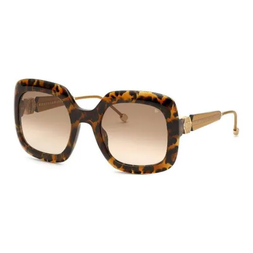 PHILIPP PLEIN Acetate Square Sunglasses Women's Brown
